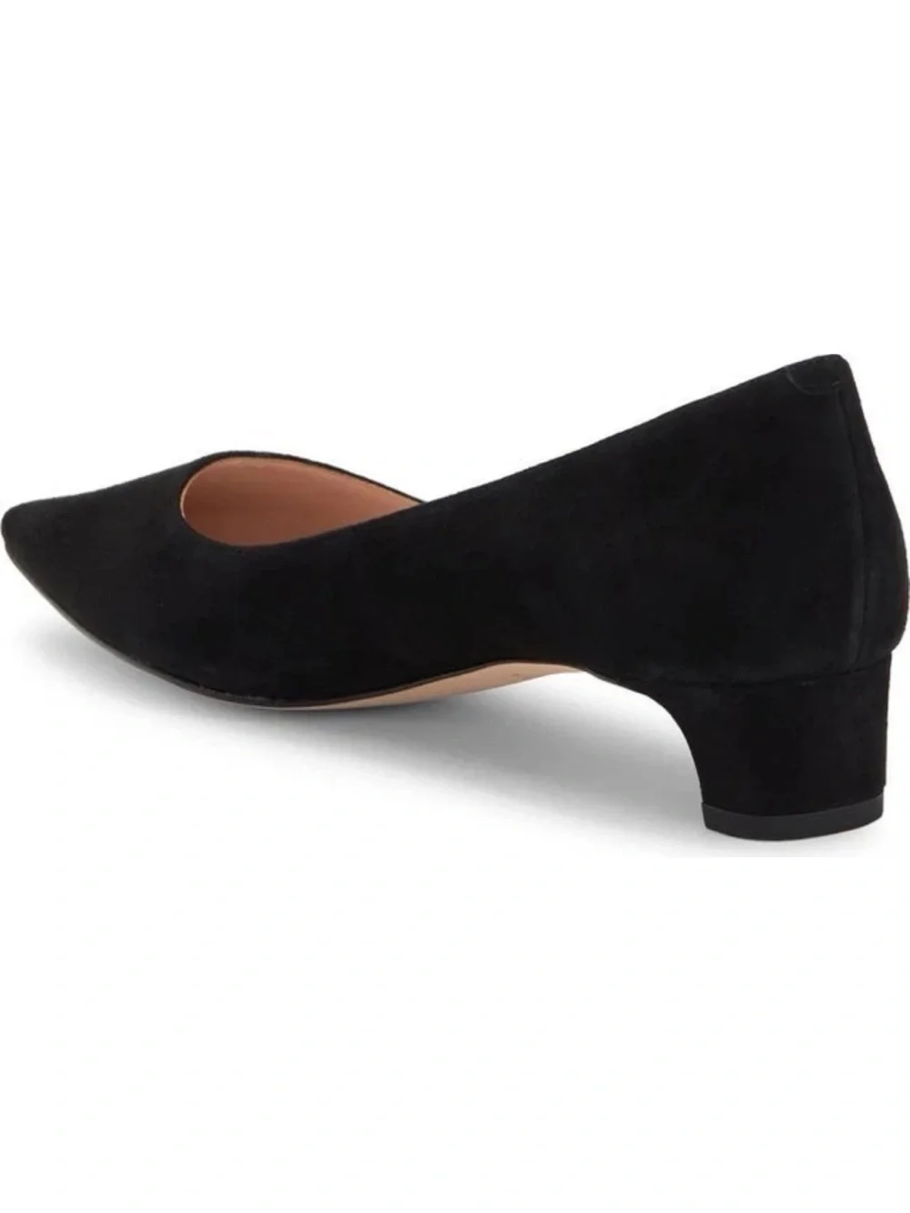 Kate Spade Black Suede Miko Size 7 Kitten Heel